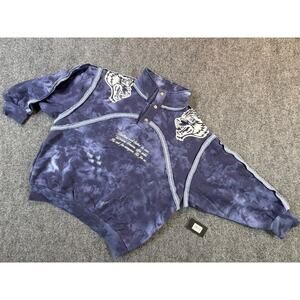 Darc Sport Wolves Forever Mock Neck Sweatshirt Small NWT